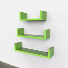 Wooden Handicraft Wall Decor Designer Wall Shelf Pack of 3 - WoodenTwist