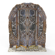 Wooden Partition Screen Room Divider zoning a living room