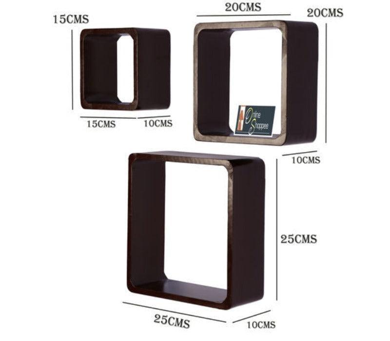 Square Nesting MDF Wall Shelves - WoodenTwist