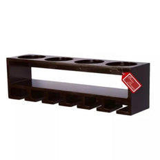 Unique Wooden Bottle Rack, 4 Bottles Holder Wall Shelves - WoodenTwist