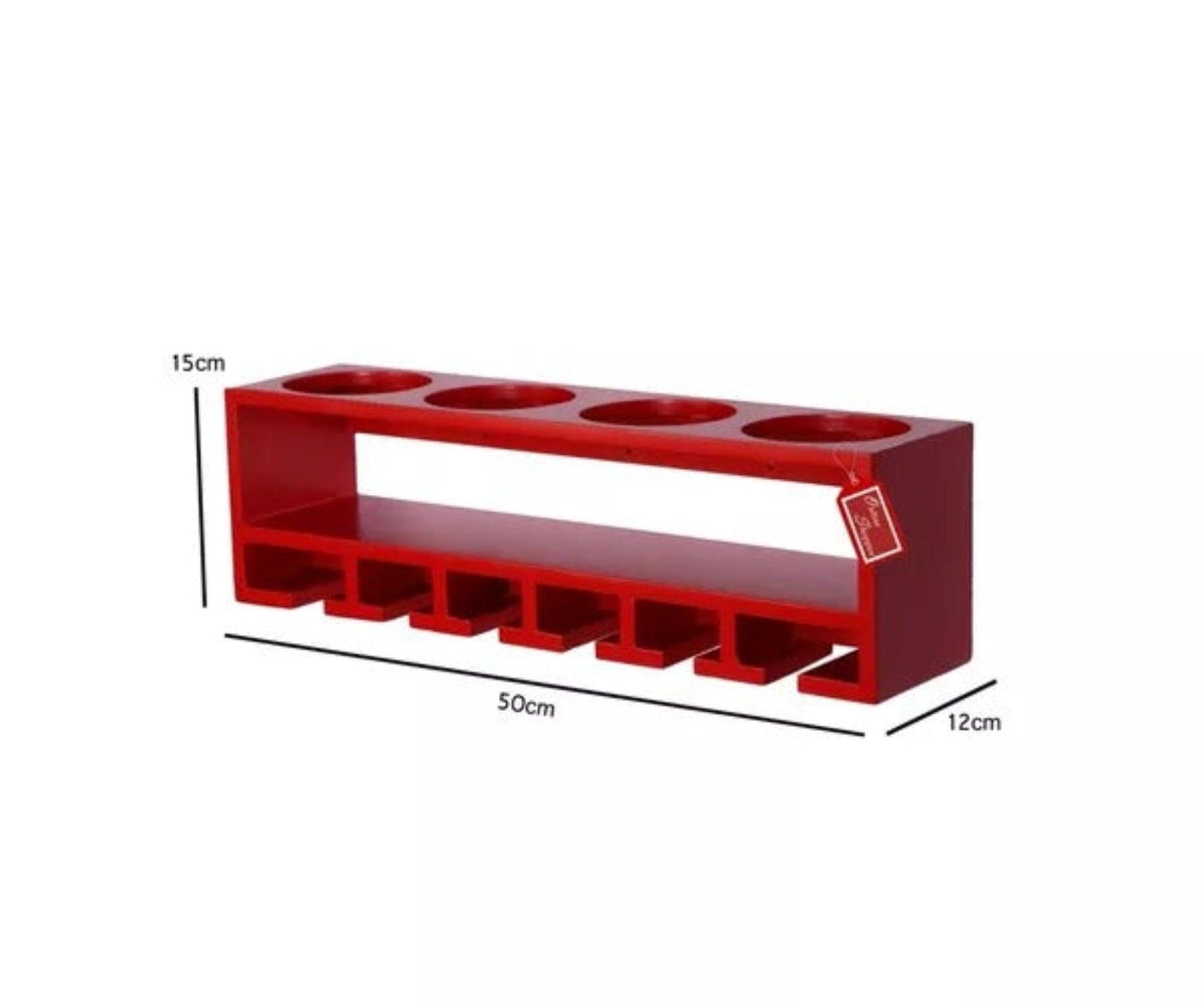 Buy Unique Wooden Bottle Rack, 4 Bottles Holder Wall Shelves Online