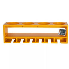 Unique Wooden Bottle Rack, 4 Bottles Holder Wall Shelves - WoodenTwist
