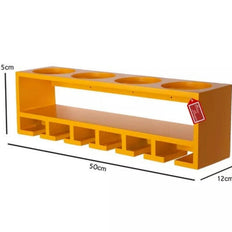 Unique Wooden Bottle Rack, 4 Bottles Holder Wall Shelves - WoodenTwist