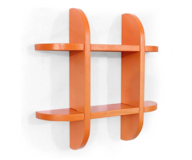 Wooden Criss Cross Floating Shelf - WoodenTwist