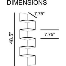 Wooden Fancy Zigzag Wall Mount Floating Corner Wall Shelf - WoodenTwist