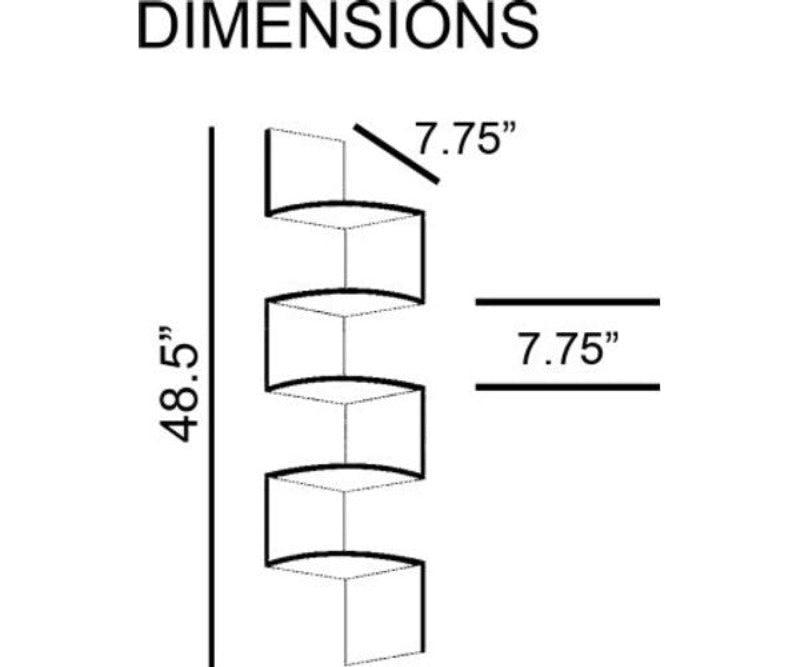 Wooden Fancy Zigzag Wall Mount Floating Corner Wall Shelf - WoodenTwist