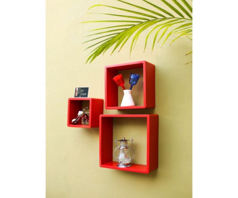 Square Nesting MDF Wall Shelves - WoodenTwist