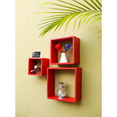 Square Nesting MDF Wall Shelves - WoodenTwist