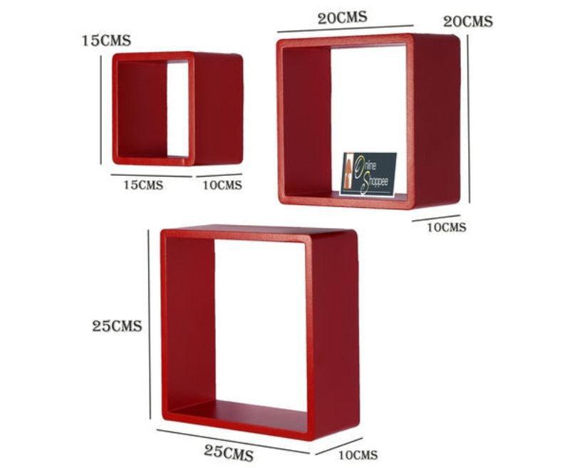 Square Nesting MDF Wall Shelves - WoodenTwist