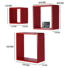 Square Nesting MDF Wall Shelves - WoodenTwist