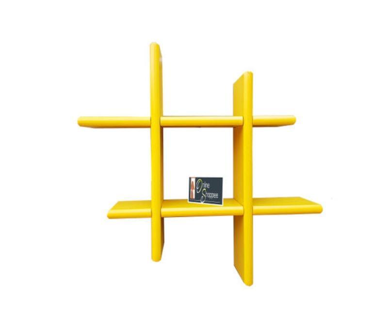 Criss Cross Floating Wall Shelf space saving wall storage