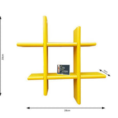 Criss Cross Floating Wall Shelf alternate colour finish