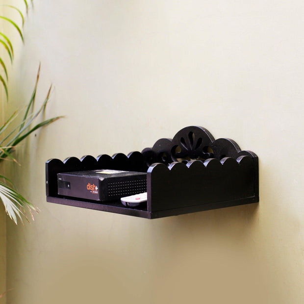 Wooden Beautiful Design Set top box Wall Shelf - WoodenTwist
