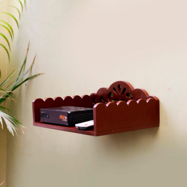 Wooden Beautiful Design Set top box Wall Shelf - WoodenTwist