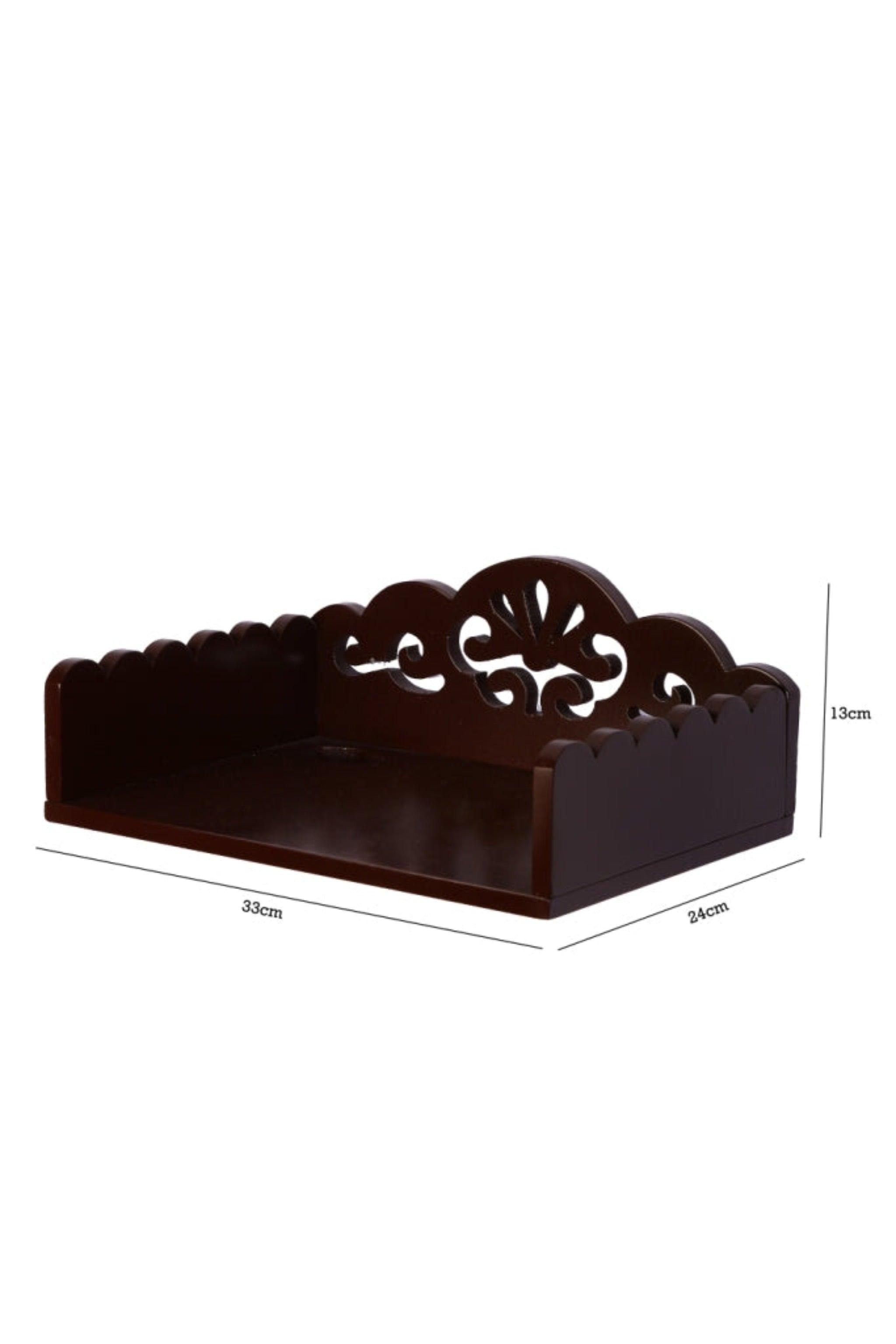 Wooden Beautiful Design Set top box Wall Shelf - WoodenTwist