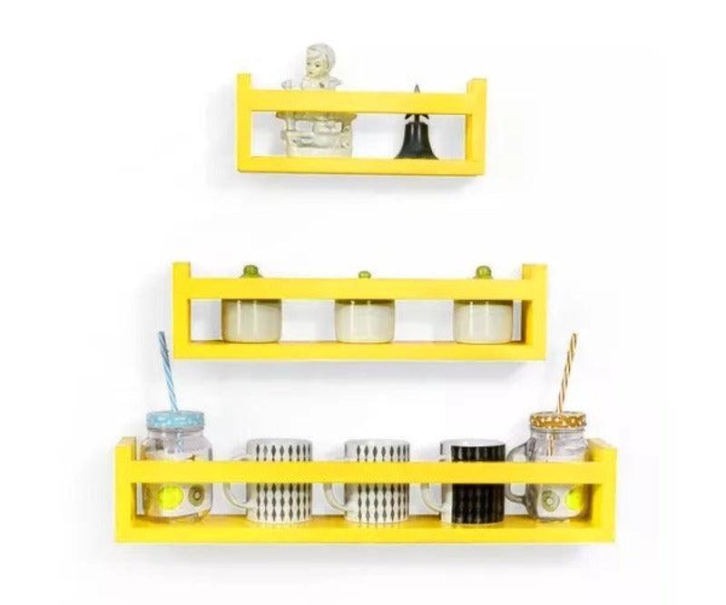 Wooden Wall Decor Multipurpose Kitchen Wall Rack - WoodenTwist