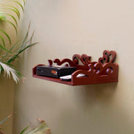 Wooden Beautiful Design Set top box Wall Shelf - WoodenTwist