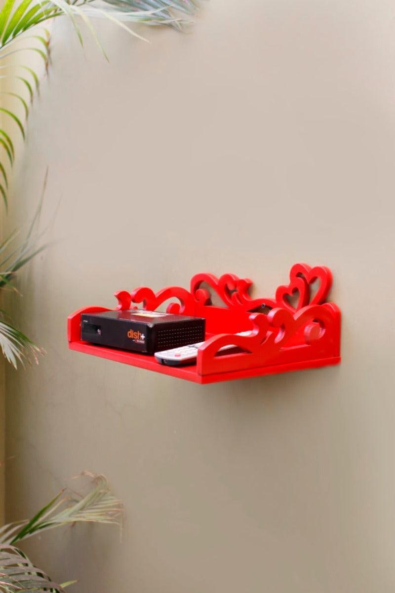 Wooden Beautiful Design Set top box Wall Shelf - WoodenTwist