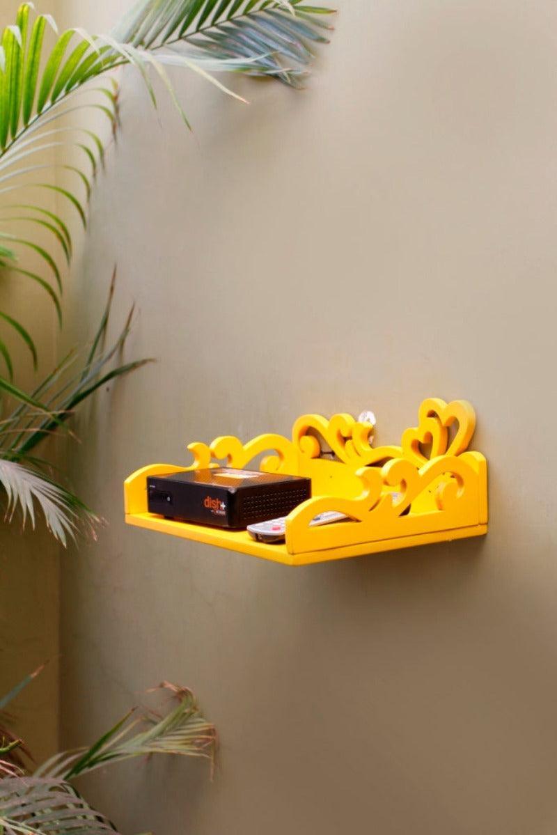 Wooden Beautiful Design Set top box Wall Shelf - WoodenTwist