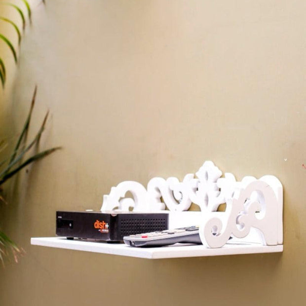 Wooden Beautiful Design Set top box Wall Shelf - WoodenTwist