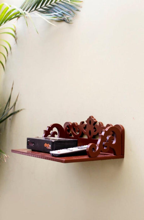 Wooden Beautiful Design Set top box Wall Shelf - WoodenTwist
