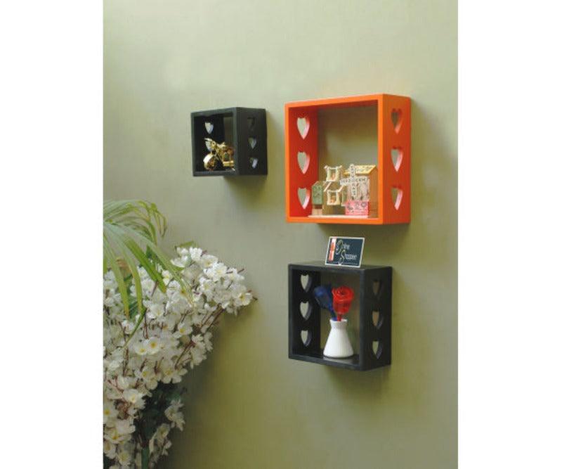 Wooden Floating Wall Shelves Set of 3 - WoodenTwist