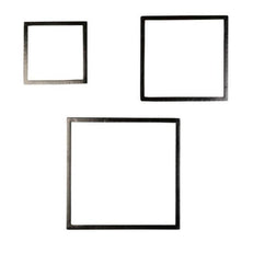 Wooden Square Nesting Floating Wall Shelves Set of 3 - WoodenTwist