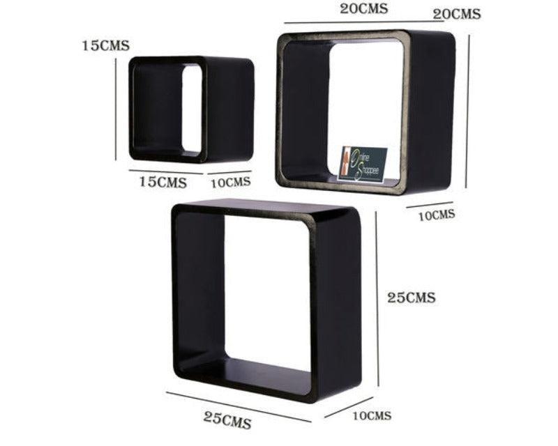 Square Nesting MDF Wall Shelves - WoodenTwist