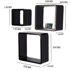 Square Nesting MDF Wall Shelves - WoodenTwist
