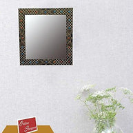 Wooden Decorative Wall Mirror Square Shape - WoodenTwist