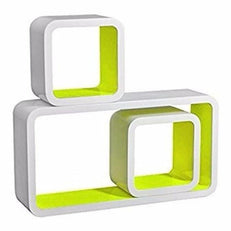 Wooden Artesania Grande Cube Floating Wall Shelves Set of 3 - WoodenTwist