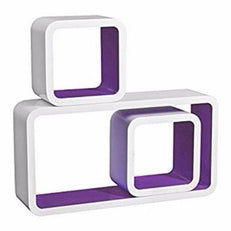 Wooden Artesania Grande Cube Floating Wall Shelves Set of 3 - WoodenTwist