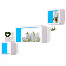 Wooden Artesania Grande Cube Floating Wall Shelves Set of 3 - WoodenTwist