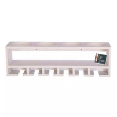 Unique Wooden Bottle Rack, 4 Bottles Holder Wall Shelves - WoodenTwist