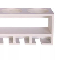 Unique Wooden Bottle Rack, 4 Bottles Holder Wall Shelves - WoodenTwist