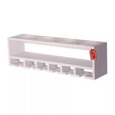 Unique Wooden Bottle Rack, 4 Bottles Holder Wall Shelves - WoodenTwist