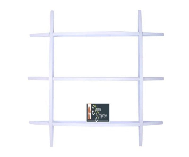 Wooden 3 Tier Floating Wall Shelves - WoodenTwist