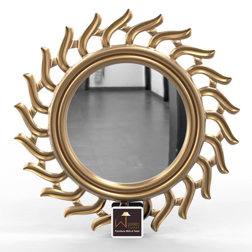 Subir Hand Carved Wall Mirror Frame - WoodenTwist