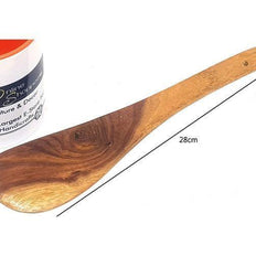 Wooden Nonstick Makhan Palta Spoons Set of 5, in kitchen use