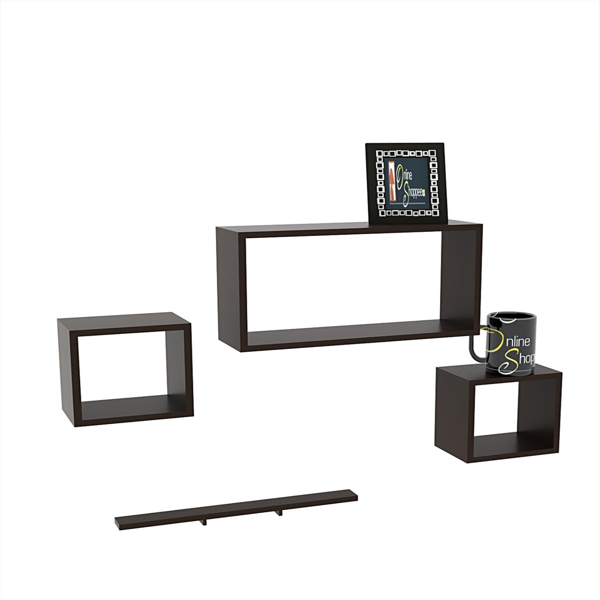 Rafuf Wooden Floating Wall Shelf with 4 Shelves - WoodenTwist