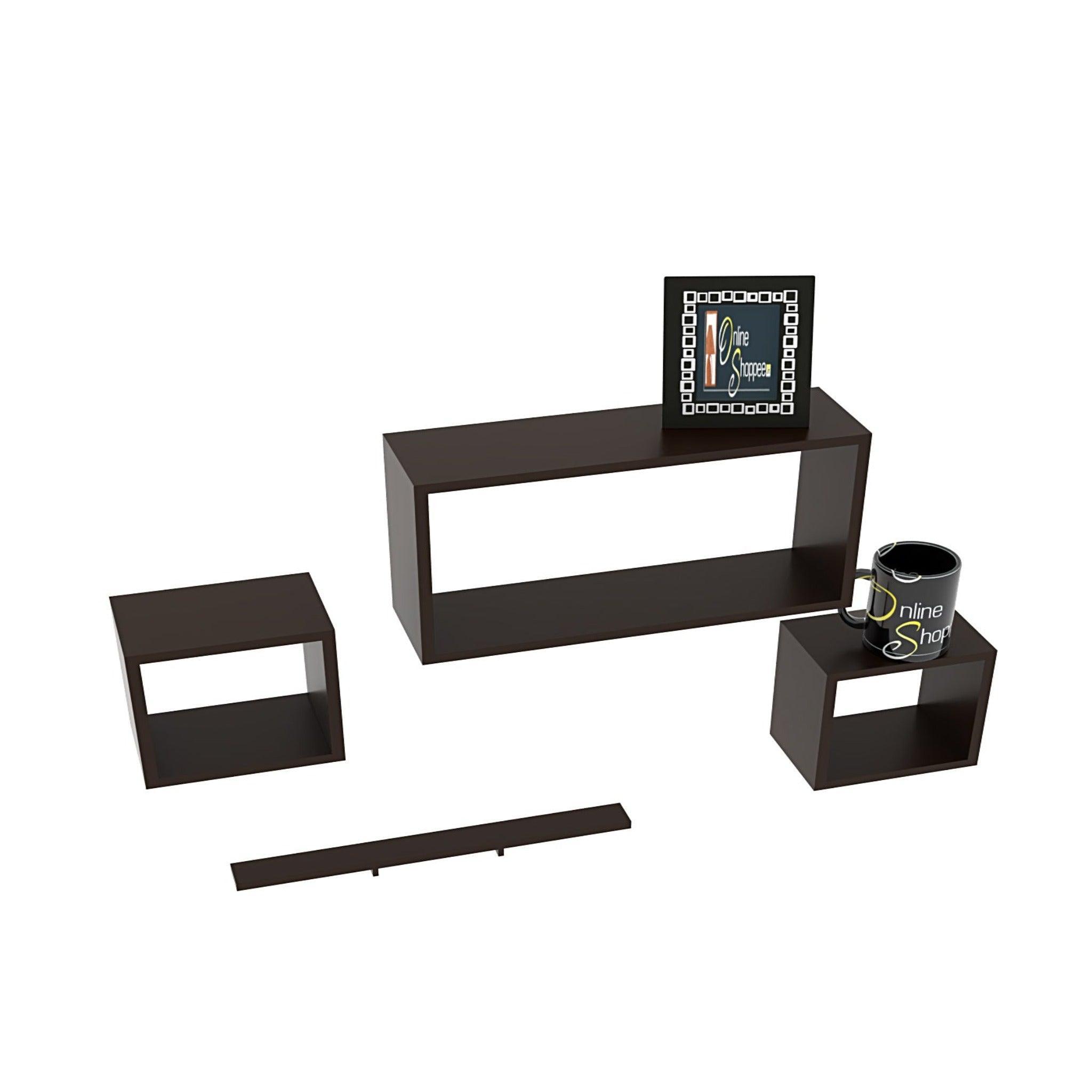 Rafuf Wooden Floating Wall Shelf with 4 Shelves - WoodenTwist