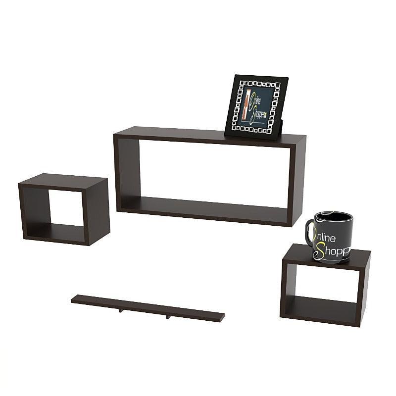 Rafuf Wooden Floating Wall Shelf with 4 Shelves - WoodenTwist