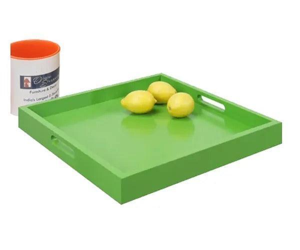 MDF wood serving tray full product view