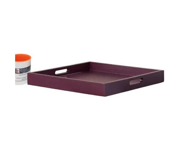 MDF wood serving tray dimensions 30.5 x 30.5 x 5 cm