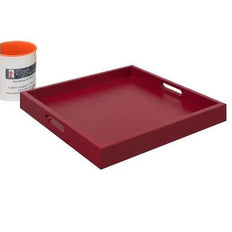 MDF wood tea and coffee serving tray with handles
