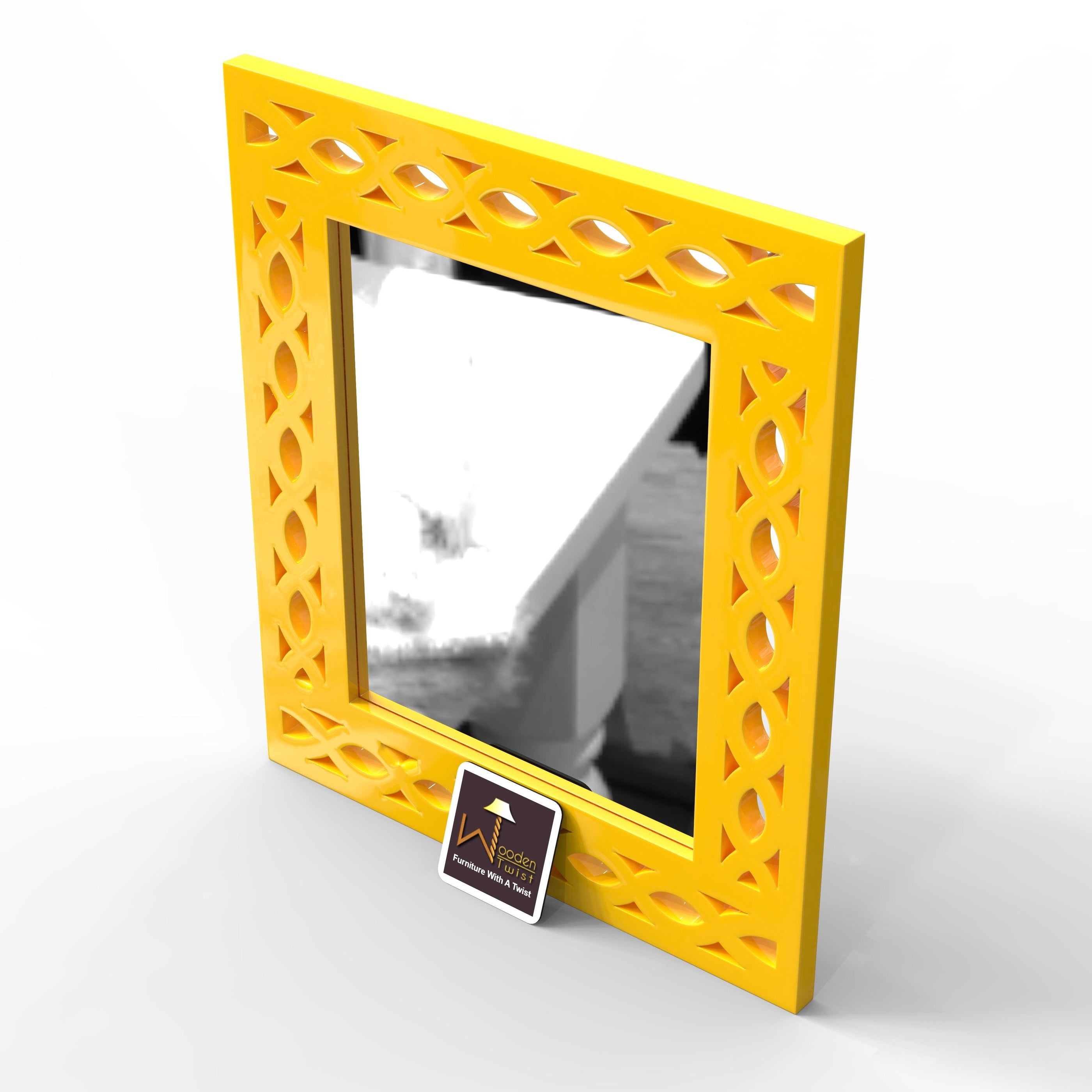 Buy Modern Decorative Wooden Wall Mirror Bathroom Mirror Online ...