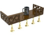 Bell Floating Wall Shelf (Brown) - WoodenTwist