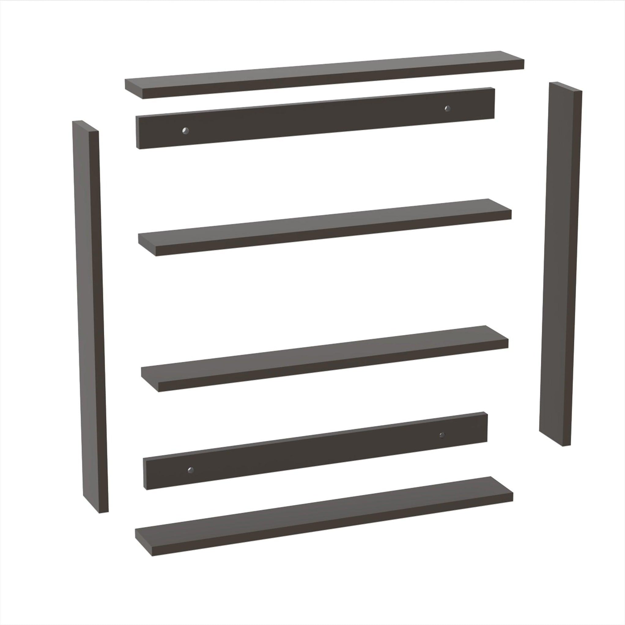 Big Wooden Kitchen Wall Shelf Rack MultiFunction