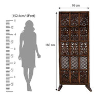 Solid Wood Room Divider/Wood Separator/Office Furniture/Wooden Partition - WoodenTwist