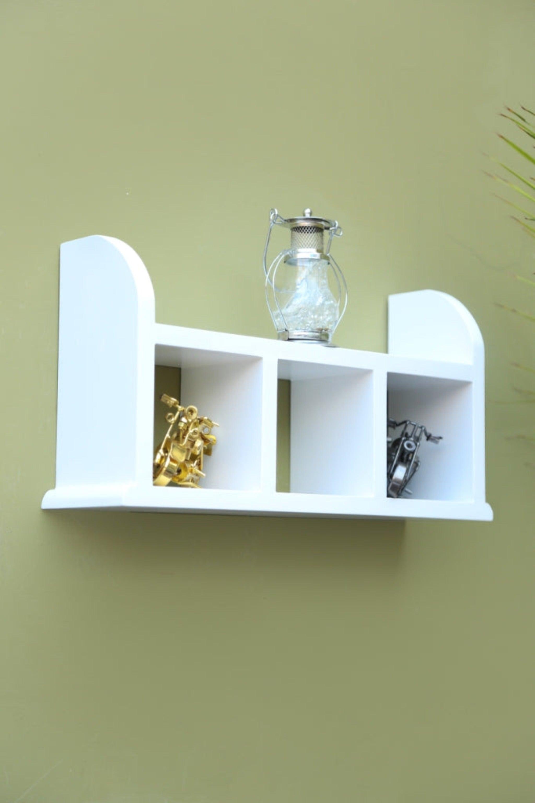 Wooden Beautiful Designer Kitchen Wall Shelves Rack - WoodenTwist